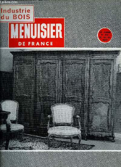 MENUISIER DE FRANCE N216 - OCT. NOV. DEC. 1967 - Hanovre 1967 - Portail d'Eglise - Petites annonces - Des nouveauts  votre service - Nouvelles des bois tropicaux - etc...