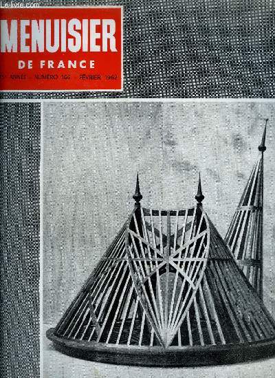 MENUISIER DE FRANCE N166 - FEVRIER 1962 - Le concours 