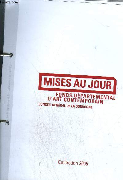 classeur - MISES AU JOUR - FONDS DEPARTEMENTAL D'ART CONTEMPORAIN