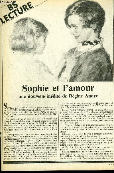 BS LECTURE N3374 - SOPHIE ET L'AMOUR + UNE FEMME PIEGEE