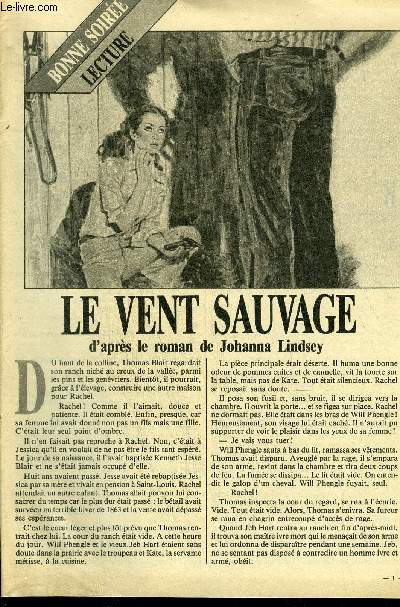 BS LECTURE N3466 - LE VENT SAUVAGE