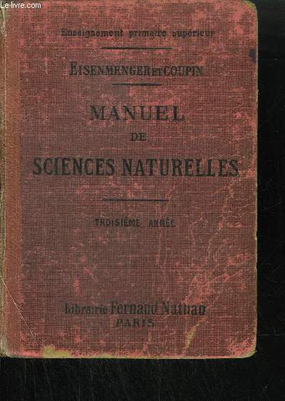 MANUEL DE SCIENCES NATURELLES