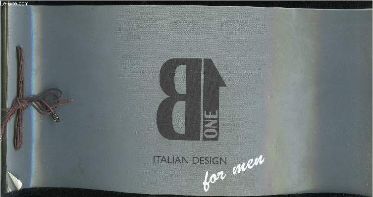 B1 - ITALIAN DESIGN - CATALOGUE DE BIJOUX POUR HOMME