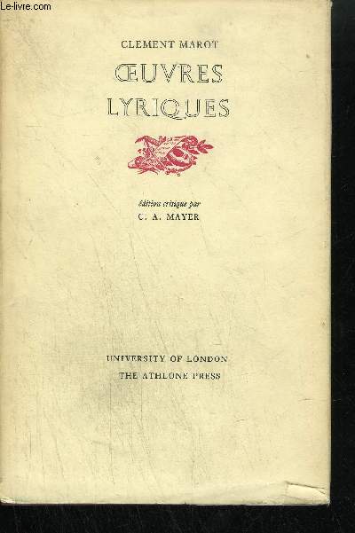 OEUVRES LYRIQUES
