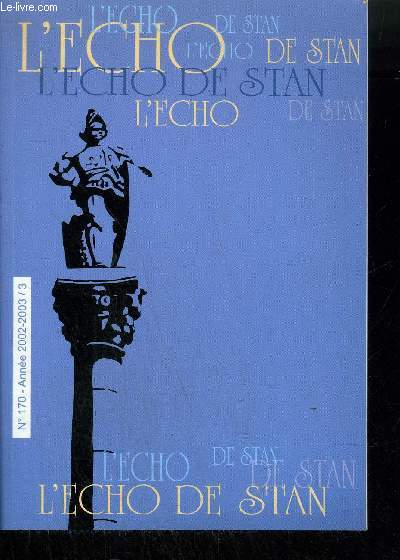 L'ECHO DE STAN N170 - ANNEE 2002/2003 / 3