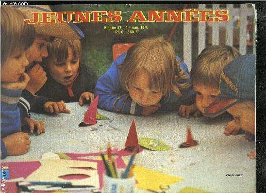JEUNES ANNEES- N27 - 1er MARS 1978