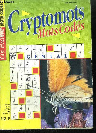 CRYPTOMOTS - MOTS CODES N133 - 27 JUIN - 26 JUILLET 1992