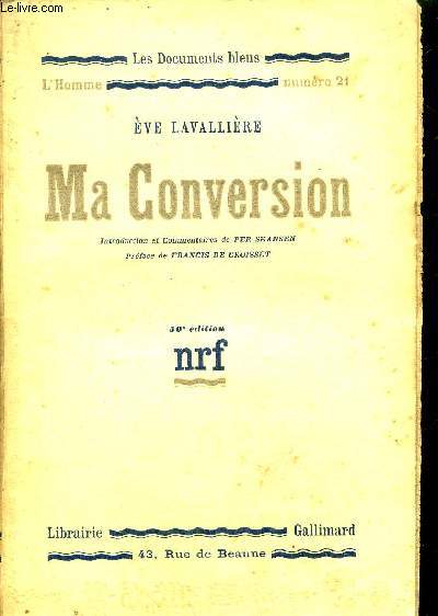 MA CONVERSION / COLLECTION LES DOCUMENTS BLEUS - L'HOMME N21
