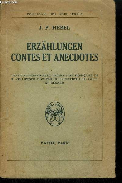 ERZAHLUNGEN CONTES ET ANECDOTES