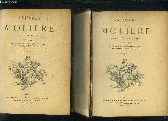 OEUVRES DE MOLIERE - TOME 1 ET 2