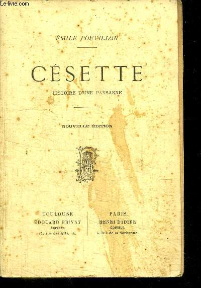 CESETTE HISTOIRE D'UNE PAYSANNE