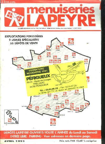 CATALOGUE MENUISERIE LAPEYRE - AVRIL 1991