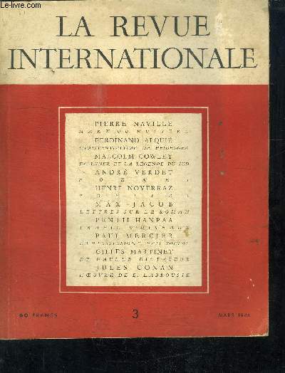 LA REVUE INTERNATIONALE - MARS 1946 N3