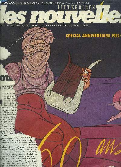 LES NOUVELLES LITTERAIRES - SEMAINE DU 28 OCTOBRE AU 3 NOVEMBRE 1982 - N2859 - SPECIAL ANNIVERSAIRE : 1922-1982