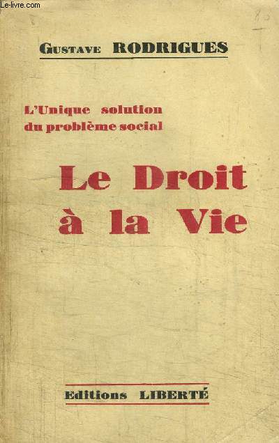 LE DROIT A LA VIE