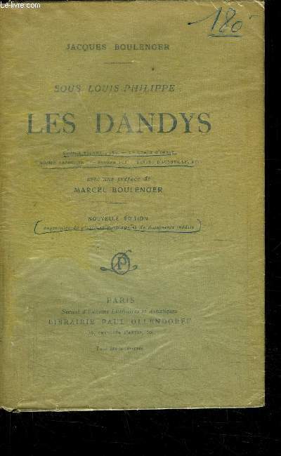 SOUS LOUIS-PHILIPPE : LES DANDYS