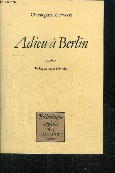 ADIEU A BERLIN / COLLECTION BIBLIOTHEQUE ANGLAISE