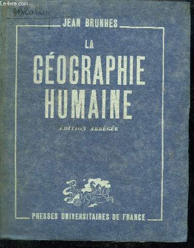 LA GEOGRAPHIE HUMAINE