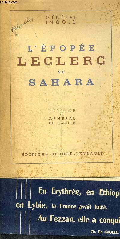 L'EPOPEE LECLERC AU SAHARA