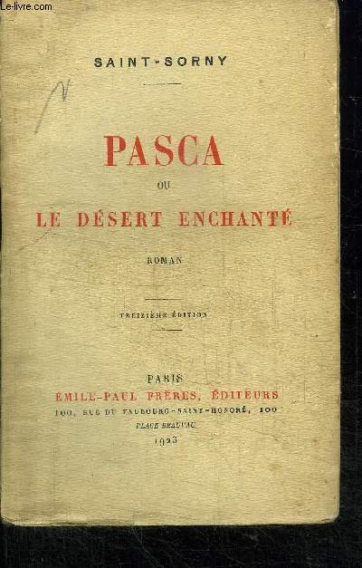 PASCA OU LE DESERT ENCHANTE