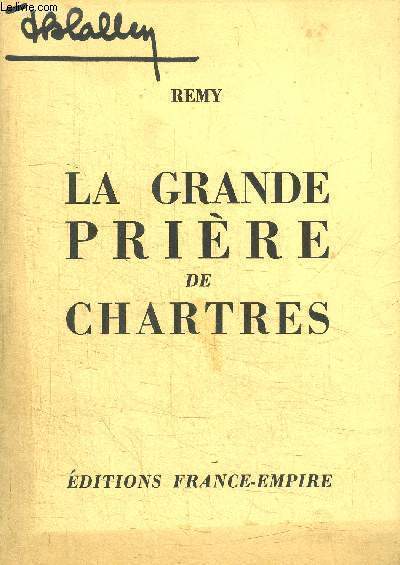 LA GRANDE PRIERE DE CHARTRES