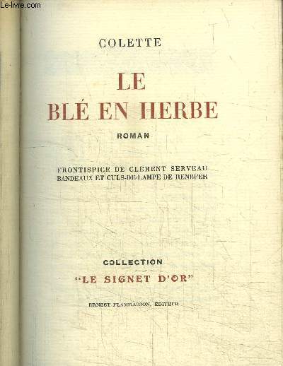 LE BLE EN HERBE / COLLECTION LE SIGNET D'OR