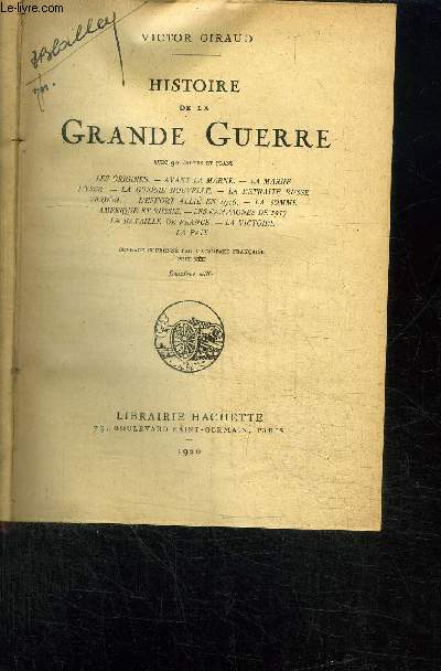 HISTOIRE DE LA GRANDE GUERRE
