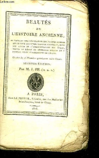 BEAUTES DE L'HISTOIRE ANCIENNE / 2e EDITION