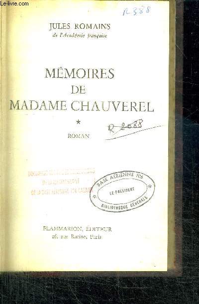 MEMOIRES DE MADAME CHAUVEREL