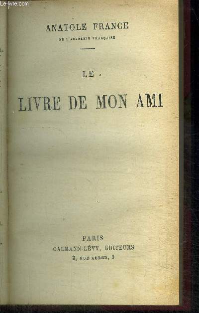 LE LIVRE DE MON AMI