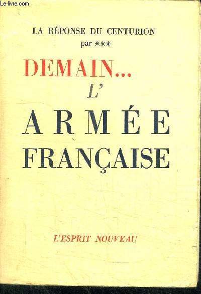 DEMAIN... L'ARMEE FRANCAISE