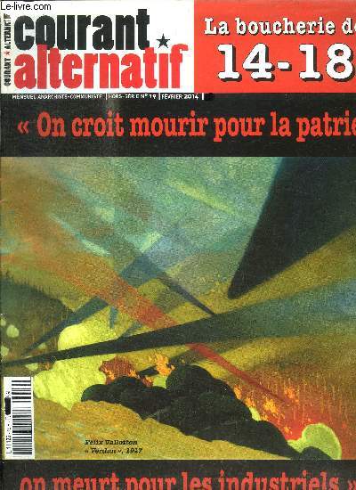 COURANT-ALTERNATIF HORS SERIE N19 - FEVRIER 2014 - LA BOUCHERIE DE 14-18
