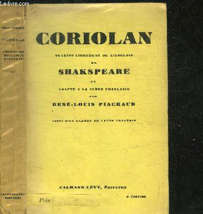 CORIOLAN / 8e EDITION