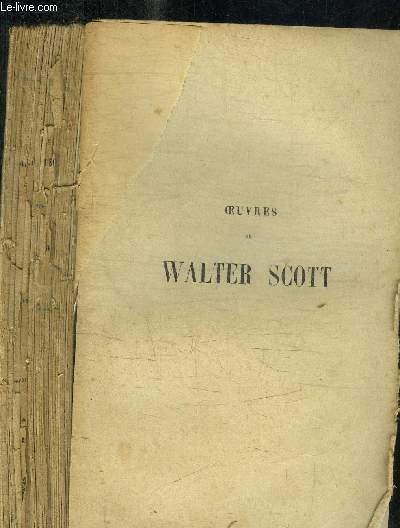 OEUVRES DE WALTER SCOTT - QUENTIN DURWARD