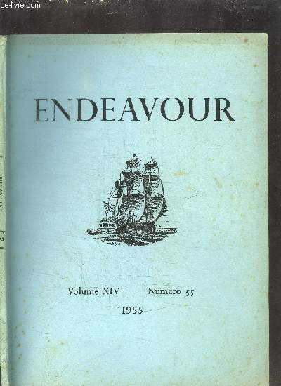 ENDEAVOUR - REVUE TRIMESTRIELLE DESTINEE A TENIR REGISTRE DU PROGRES DES SCIENCES AU SERVICE DU GENRE HUMAIN - VOL. XIV - JUILLET 1955 N55 - Sommaire : Article de tte : Joseph Black - L'alchimie en Islam mdival - Les Porphyrines - ...