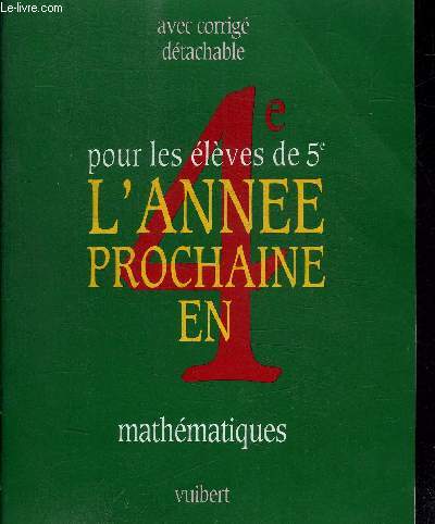 POUR LES ELEVES DE 4e L'ANNEE PROCHAINE EN 4e - MATHEMATIQUES