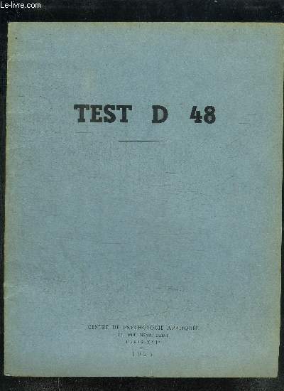 TEST D48 - CPA 4-48