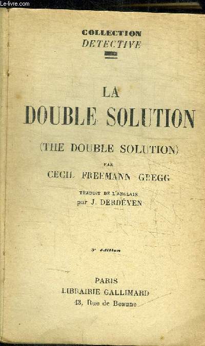 LA DOUBLE SOLUTION / COLLECTION DETECTIVE