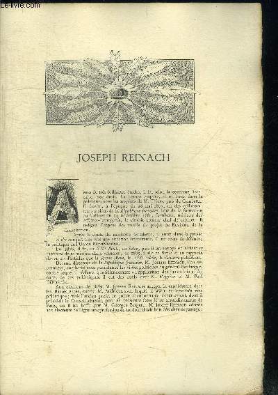 JOSEPH REINACH / FEUILLE DOUBLE