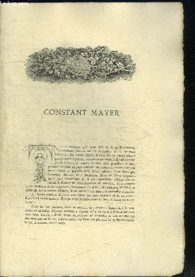 CONSTANT MAYER / FEUILLET DOUBLE
