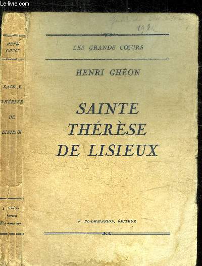 SAINTE THERESE DE LISIEUX / COLLECTION LES GRANDS COEURS