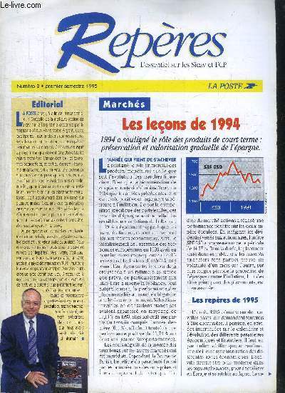 PLAQUETTE / REPERES L'ESSENTIEL SUR LES SICAV ET FCP N2 - PREMIER SEMESTRE 1995