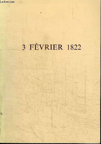 3 FEVRIER 1822