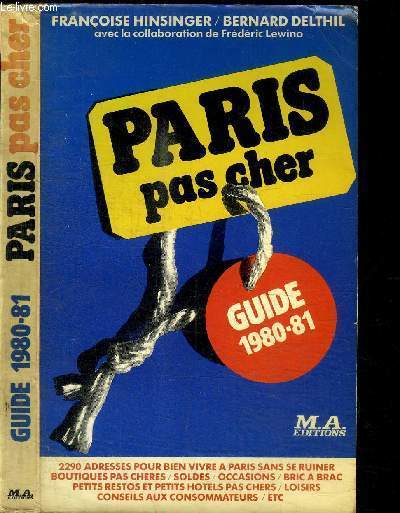 PARIS PAS CHER GUIDE 1980-81