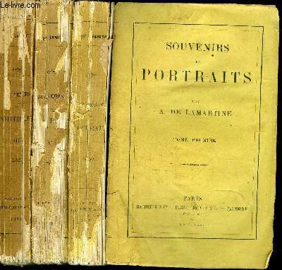 SOUVENIRS DE PORTRAITS - 3 VOLUMES (TOMES 1+2+3) - VENDU EN L'ETAT