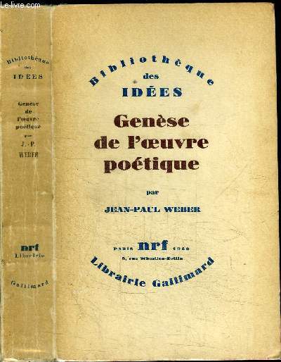 GENESE DE L'OEUVRE POETIQUE