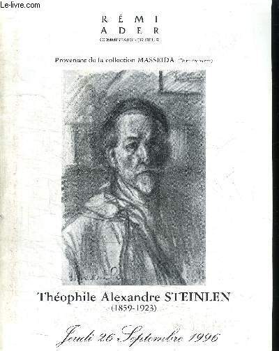 CATALOGUE DE VENTE AUX ENCHERES : THEOPHILE ALEXANDRE STEINLEN (1859-1923) - PROVENANT DE LA COLLECTION MASSEIDA - JEUDI 26 SEPTEMBRE 1996