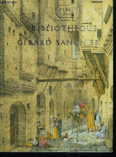 CATALOGUE DE VENTE AUX ENCHERES : BIBLIOTHEQUE GERARD SANGNIER - HOTEL DROUOT 10 ET 11 DECEMBRE 2002