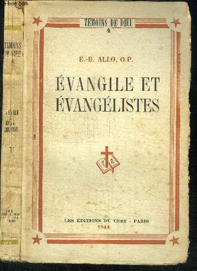 EVANGILE ET EVANGELISTES