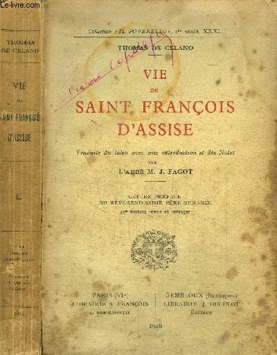 VIE DE SAINT FRANCOIS D'ASSISE